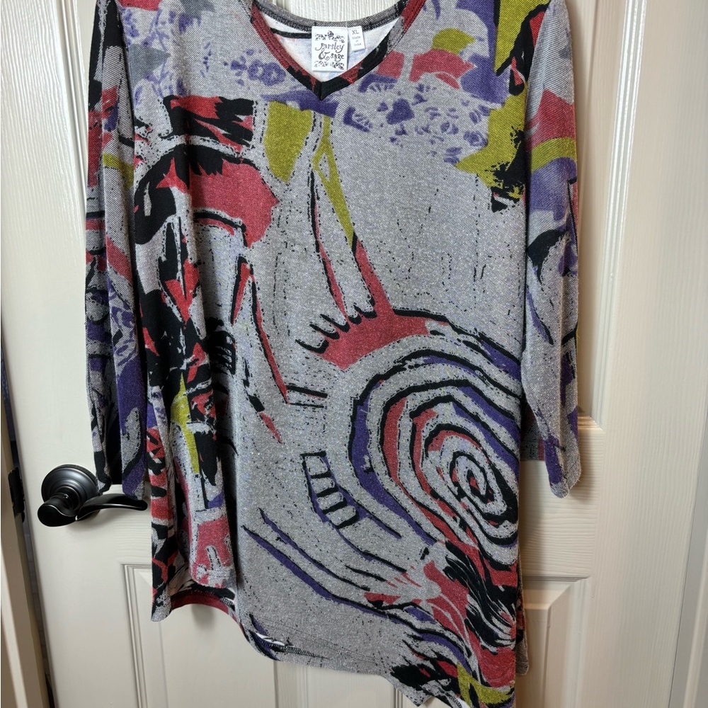 Parsley And Sage, Abstract, Asymmetrical Tunic Si… - image 4